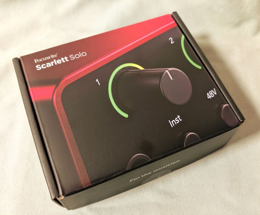 Focusrite Scarlett Solo gen.4 20時間ほど使用
