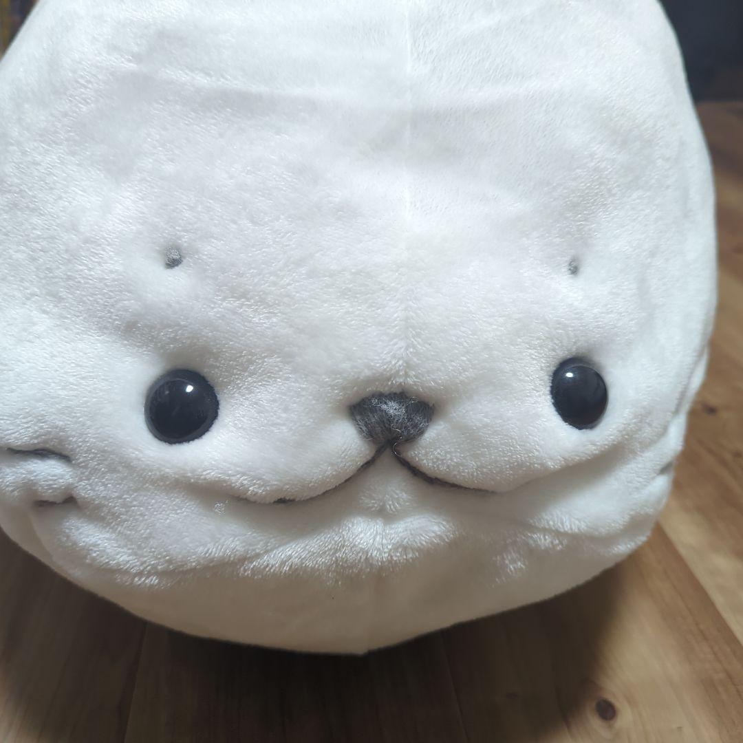 しろたん　ぬいぐるみ　抱きまくら　約100cm　グレー