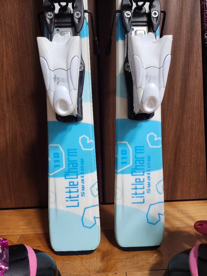 子供用 スキー板110cm　金具　ブーツ　ストック　4点セット