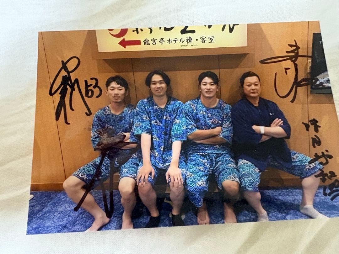 木村優人　池田来翔　直筆サイン入り生写真　千葉ロッテマリーンズ