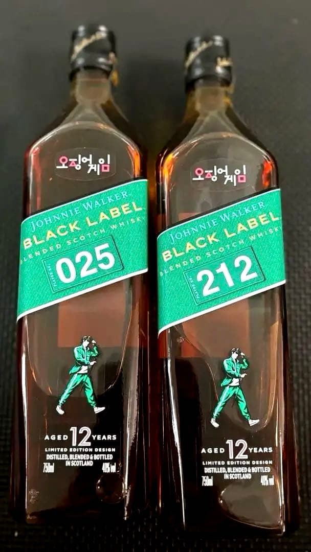 ジョニー・ウォーカー ブラックラベル 12年　イカゲーム限定版　韓国購入