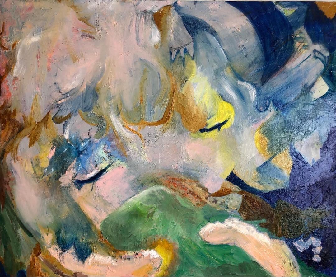 【F20号】i care #01 油絵 painting 絵画 abstract