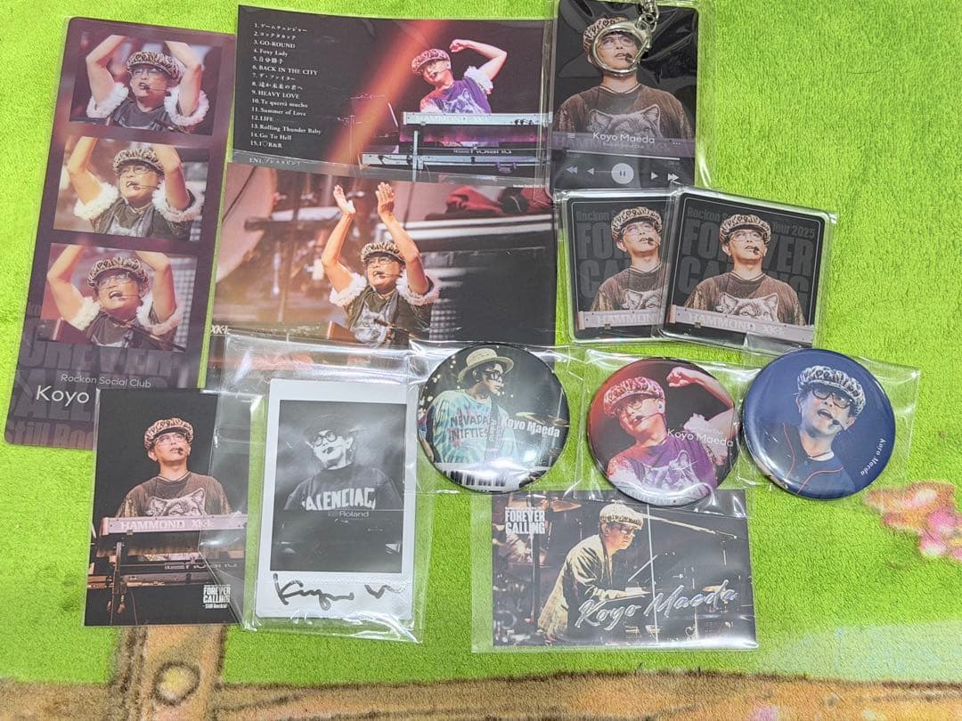 Rockon Social Clubくじ景品　前田耕陽直筆サインチェキ・缶バッチ