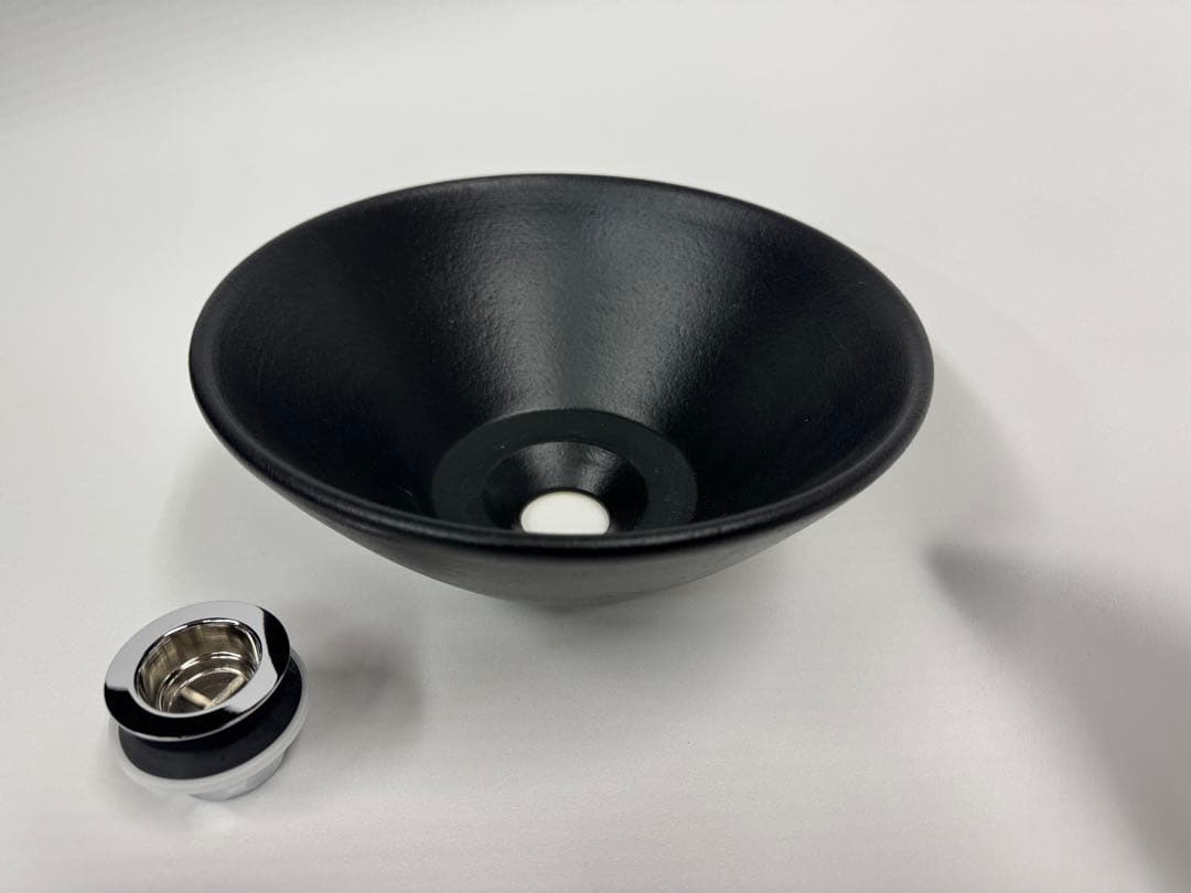 こ*う様 新品★信楽焼★手洗鉢★洗面ボウル★洗面鉢★陶器★約25.5㎝★黒