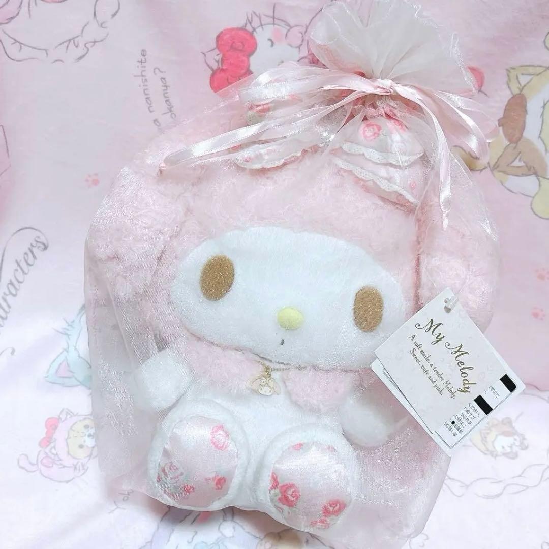マイメロディ スワロフスキー ぬいぐるみ ネックレス ドール バラ 希少