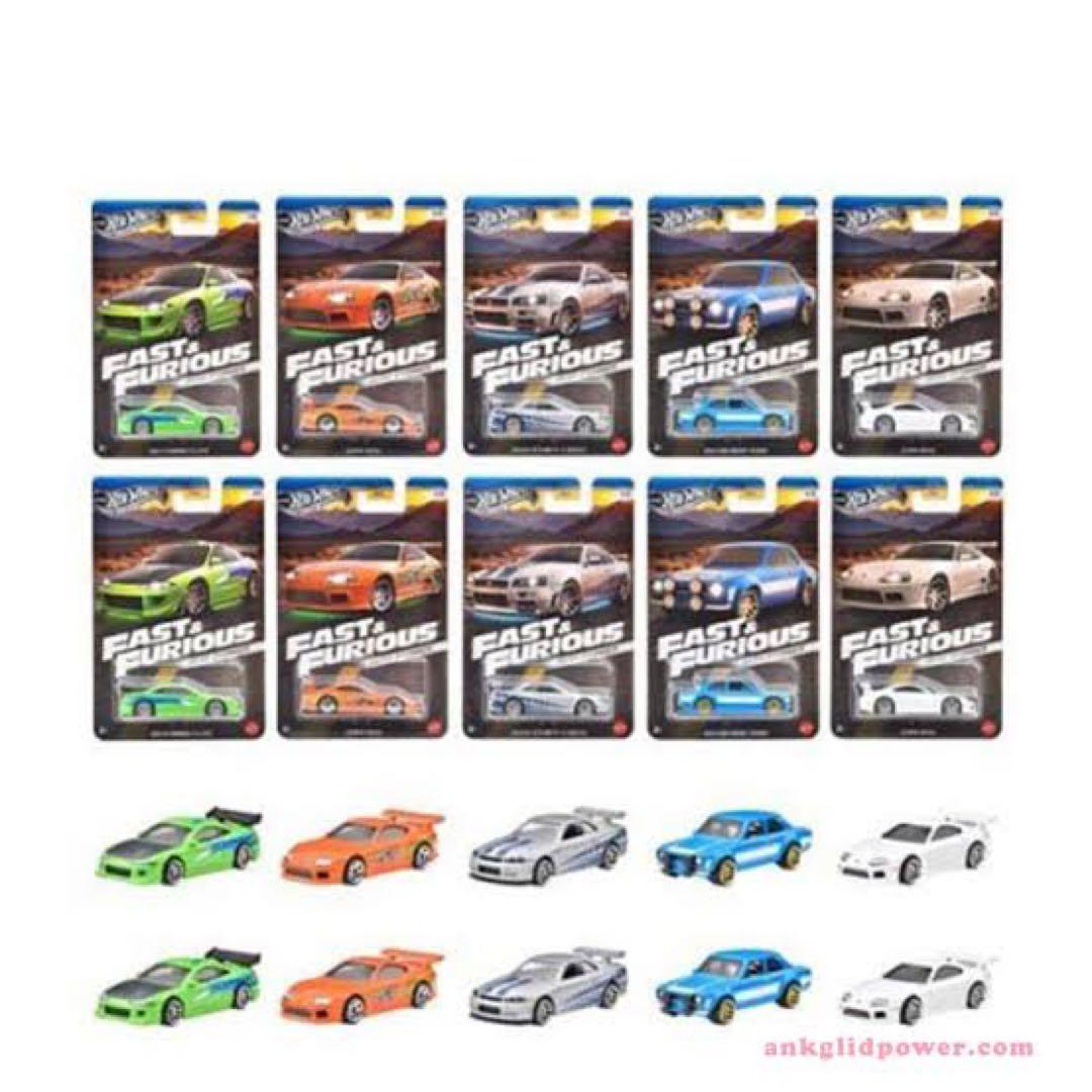 Hot Wheels ワイルド・スピード　ブライアン・オコナー 10台セット