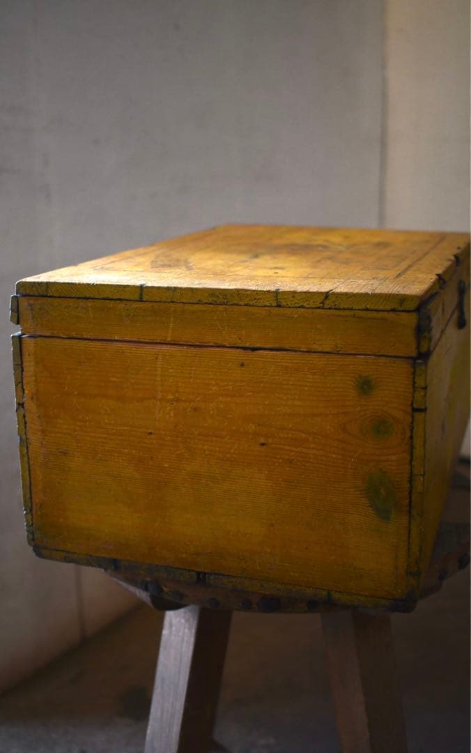 フランス　アンティーク　木箱　vintage ブロカント　1880年　襤褸