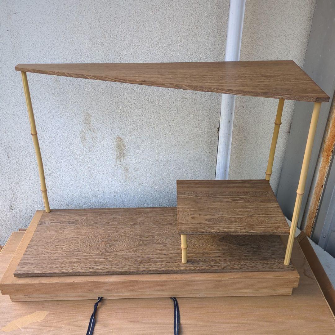 台目棚　花押入　桑　茶道具　組み立て式　茶棚　棚　木箱