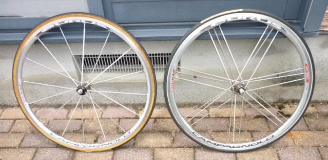 【中古品】カンパニョーロ　ユーラス　チューブラー　シマノ10S