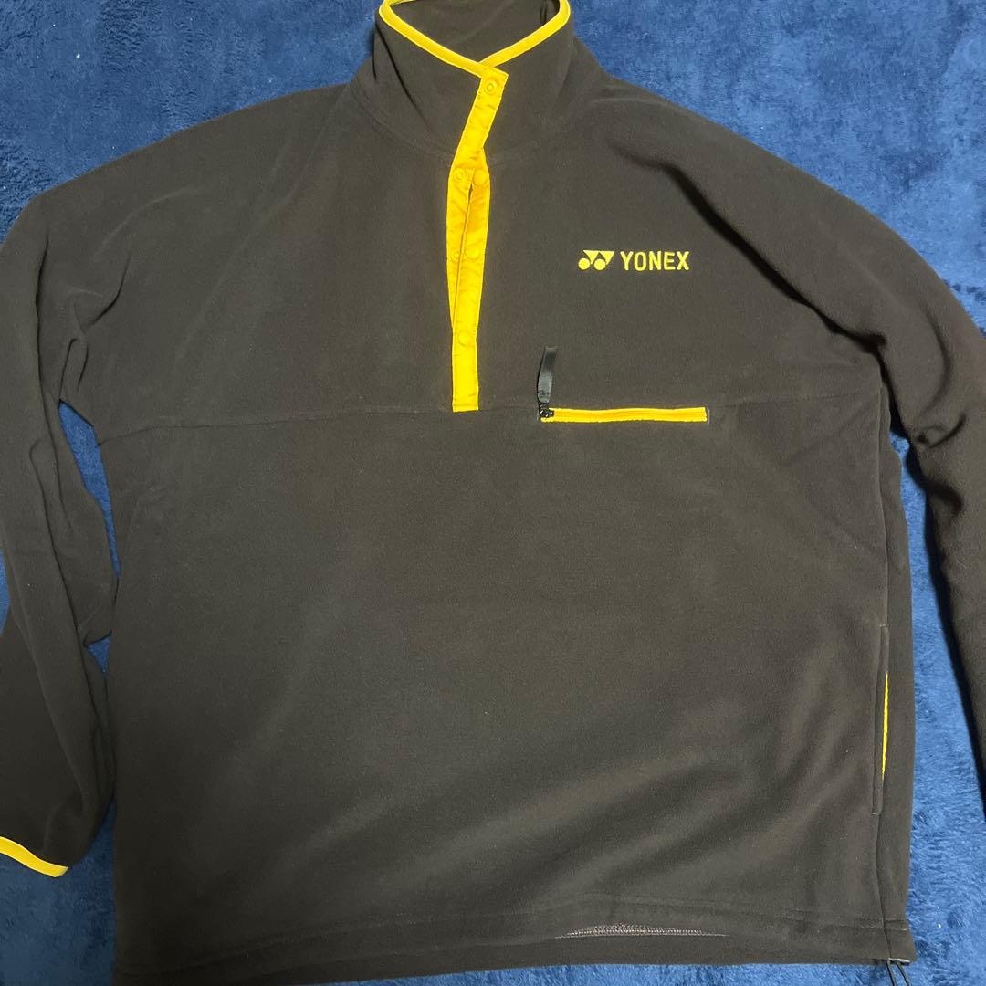 YONEX ハーフジップ ウォームアップウェア 黒/黄 新品未使用　2025
