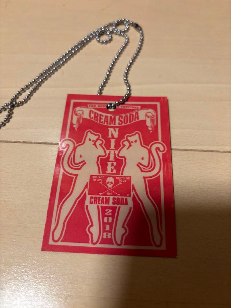 ミュージシャン CREAM SODA NiTE 2018 STAFF PASS