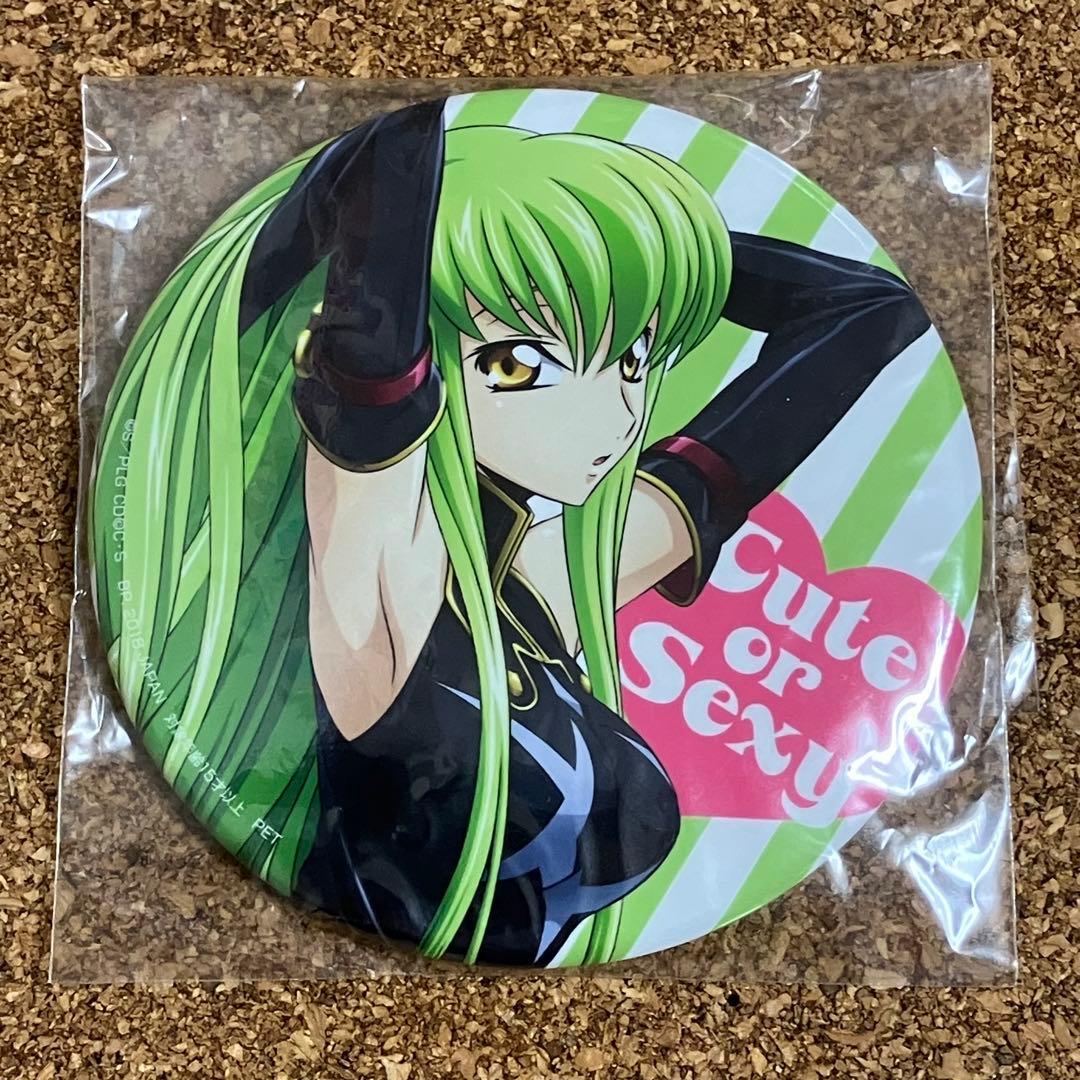 コードギアス　C.C. 　缶バッチ　セガ プライズ