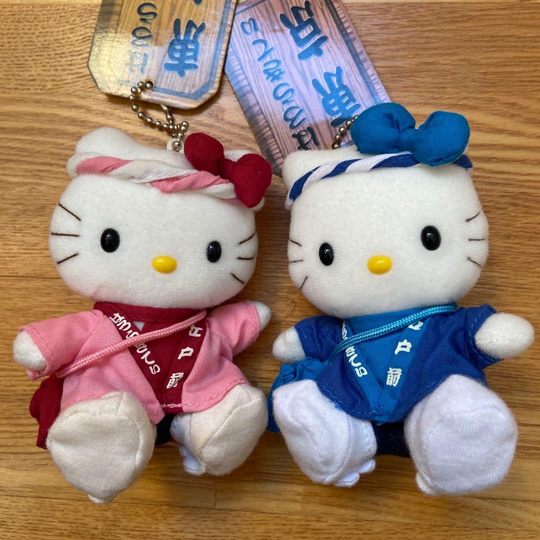 レア　ご当地キティ　ハローキティ ぬいぐるみ キーホルダー　東京　江戸