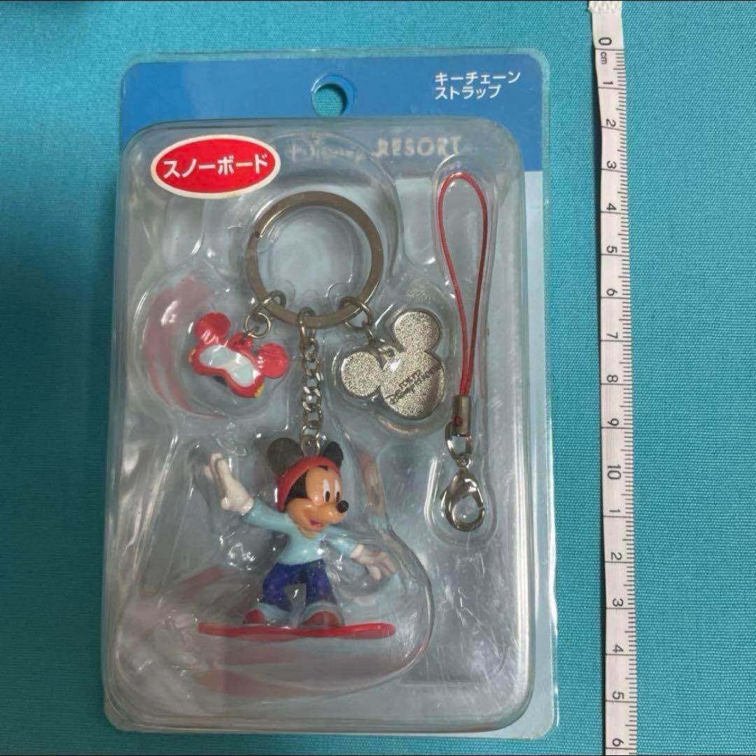 ディズニー　スノーボード　ミッキー　キーチェーン　ストラップ