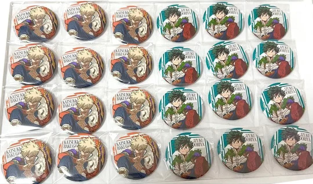 ヒロアカ 爆豪勝己 緑谷出久 缶バッジ 十傑 JF2025