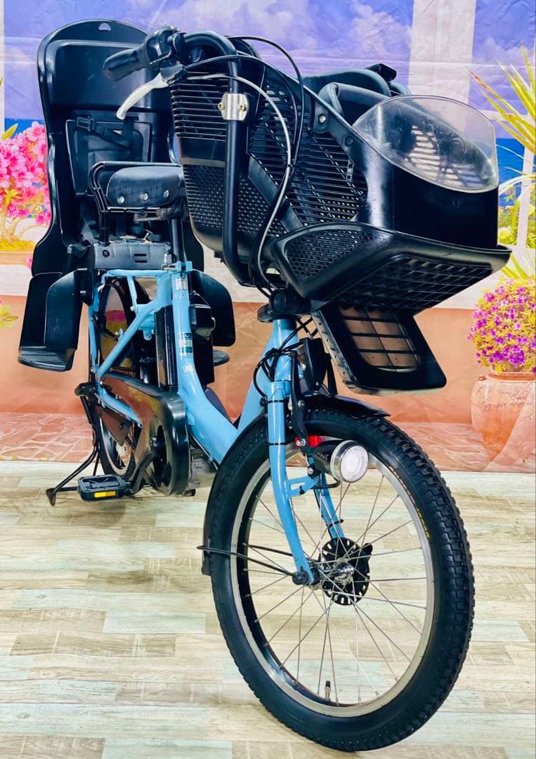 Y2491ヤマハパスキス⭐️激レアカラー！子供乗せ電動アシスト自転車