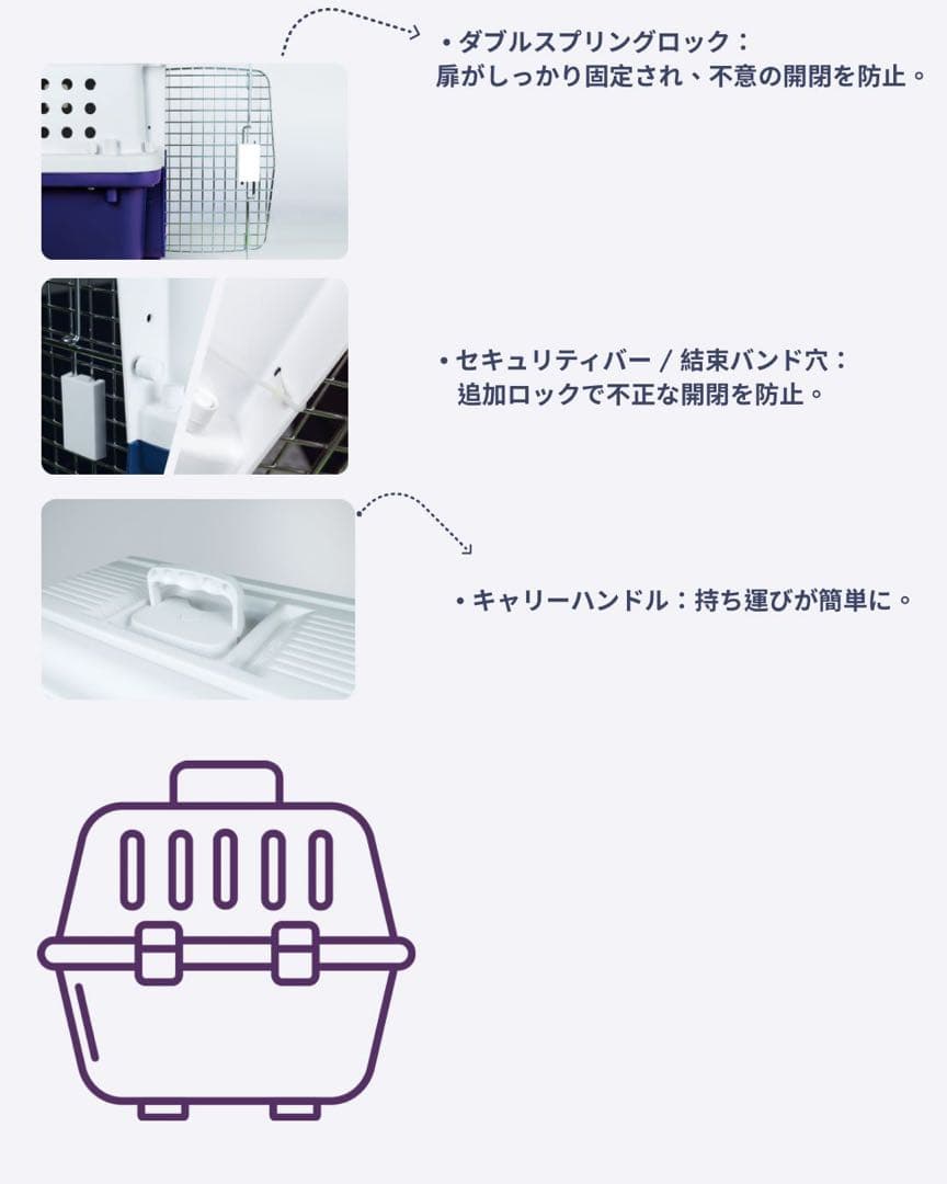 猫犬　ケージ クレート　ペットパレス BB85 移住　お出かけ 輸送