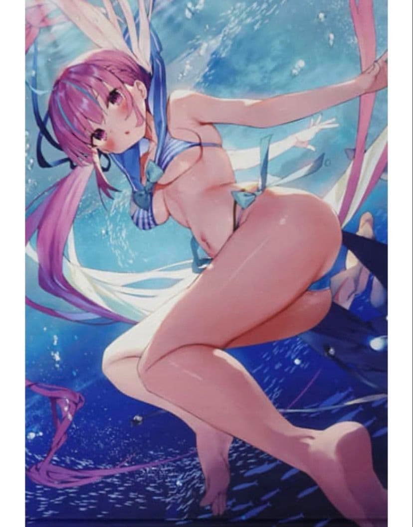 激レア VTuber ホロライブ 湊あくあ ホロクル 会場限定 タペストリー