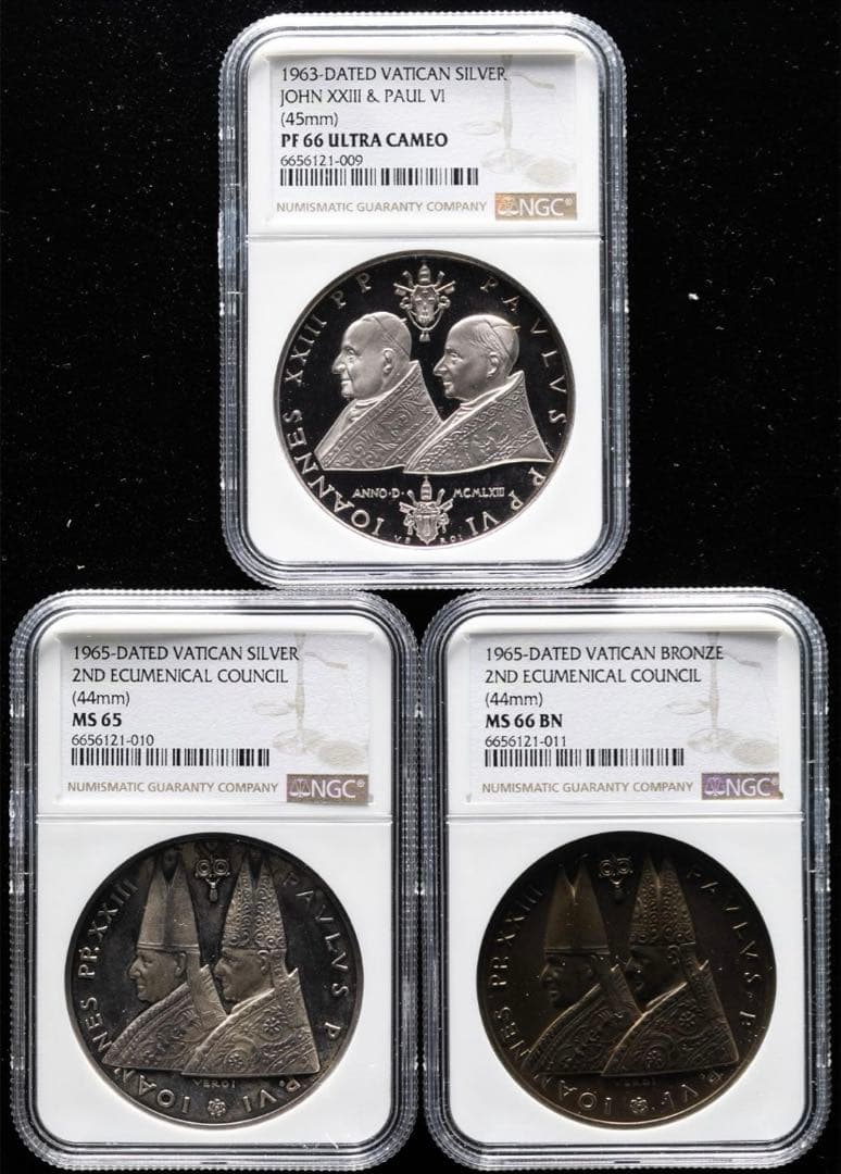 美術品値下げ❗️1963年 銀貨 & 1965年 銅貨 セットオリジナルケース付き