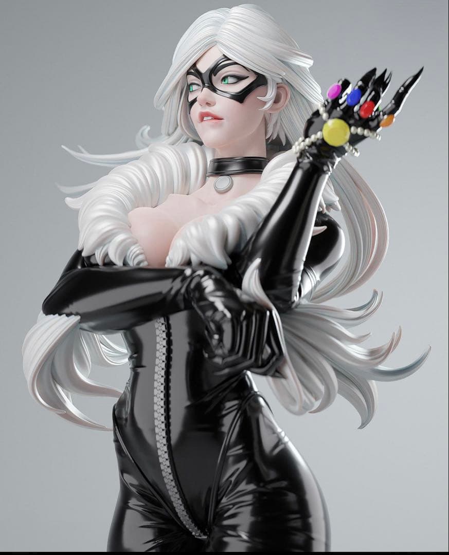 ブラックキャット　美女　フィギュア　ガレージキット　ガレキ　未塗装未組立