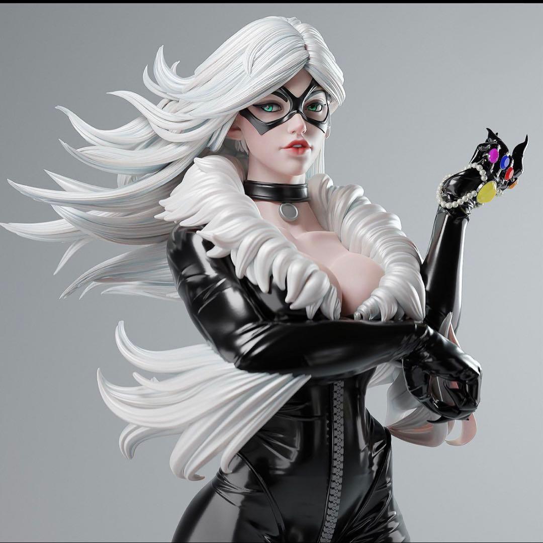 ブラックキャット　美女　フィギュア　ガレージキット　ガレキ　未塗装未組立