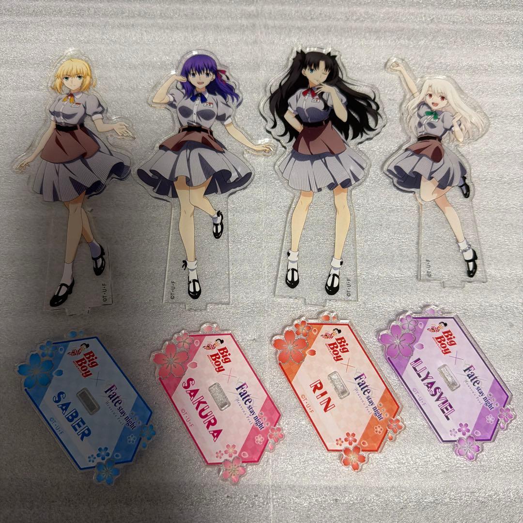 Fate BigBoy セイバー 間桐桜 遠坂凛 イリヤ アクリルスタンド