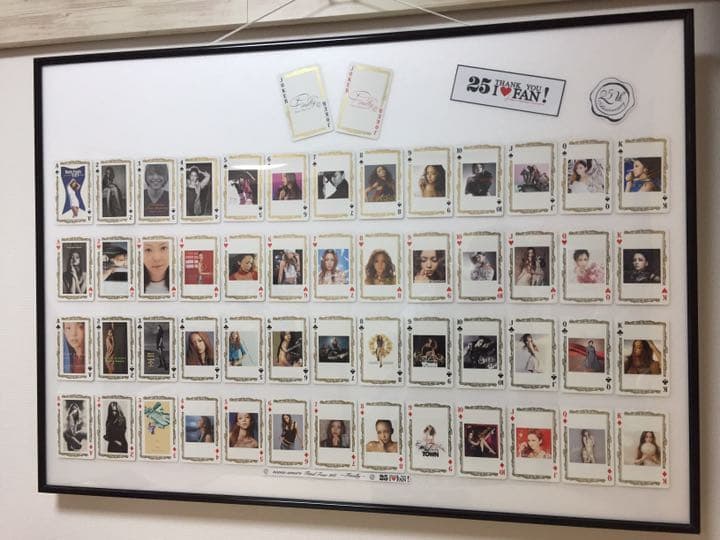 安室奈美恵 公式トランプ フレーム インテリア