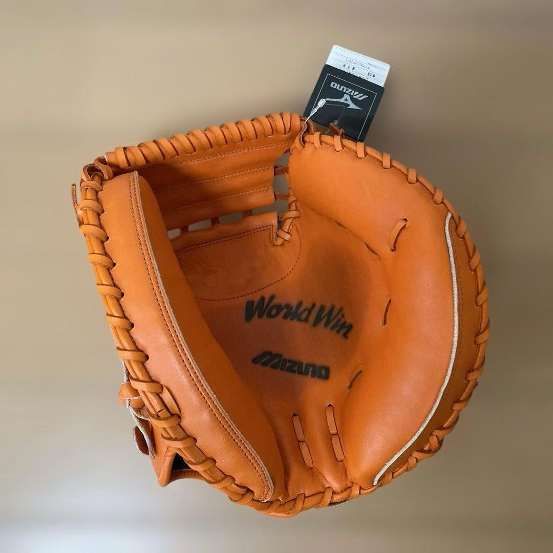 ミズノ　軟式用グラブ　捕手用　ワールドウィン