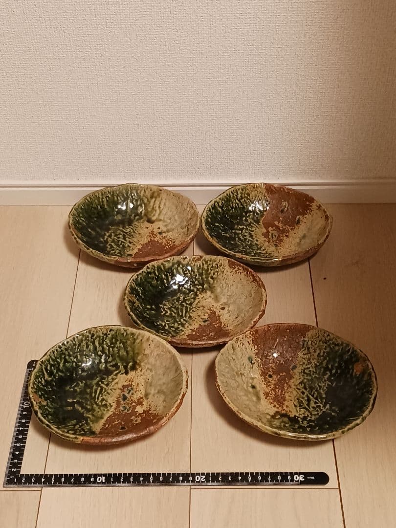 織部焼　佐藤和次　皿　５点まとめ売り