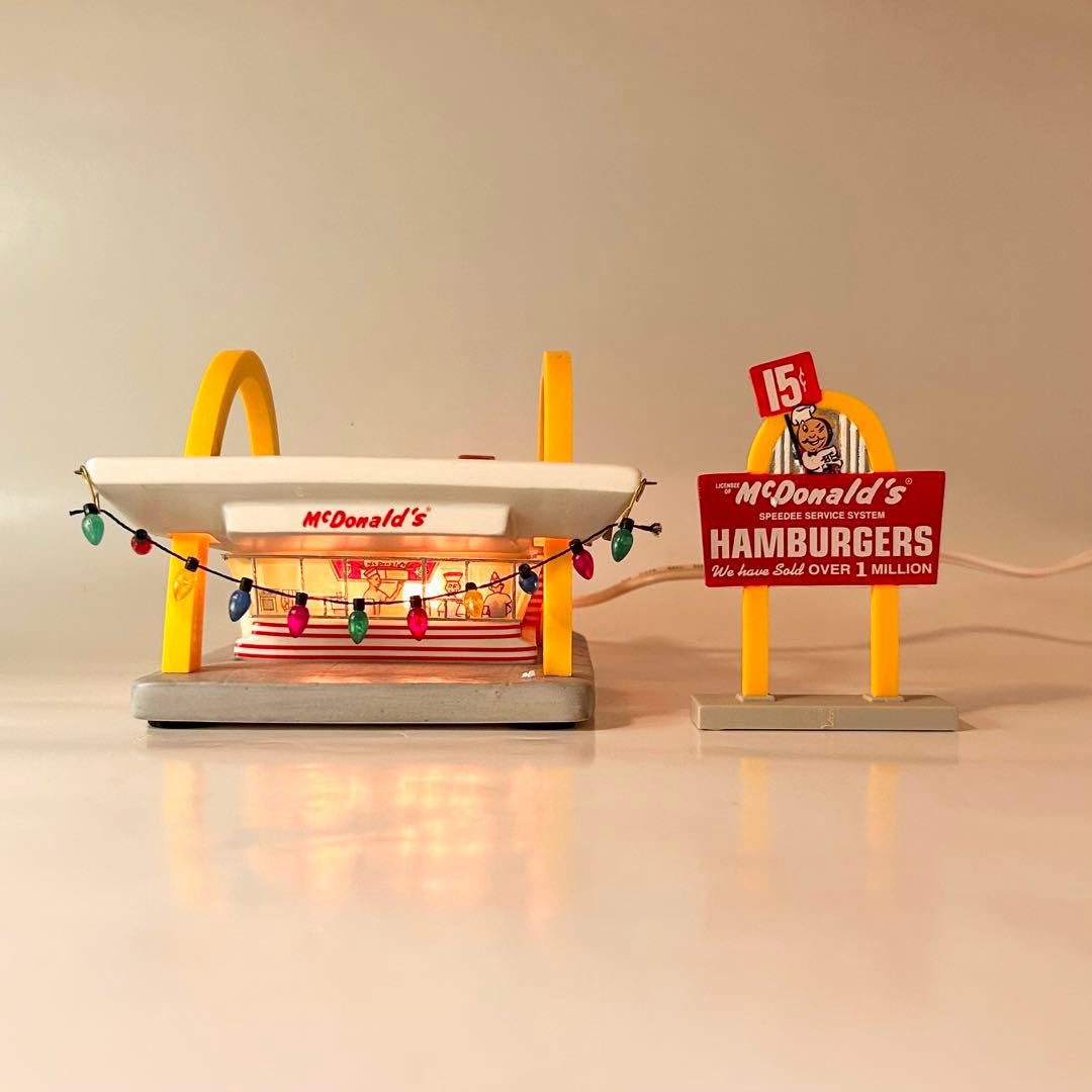マクドナルド ミニチュア ジオラマ ライト アメリカンダイナー 1996年