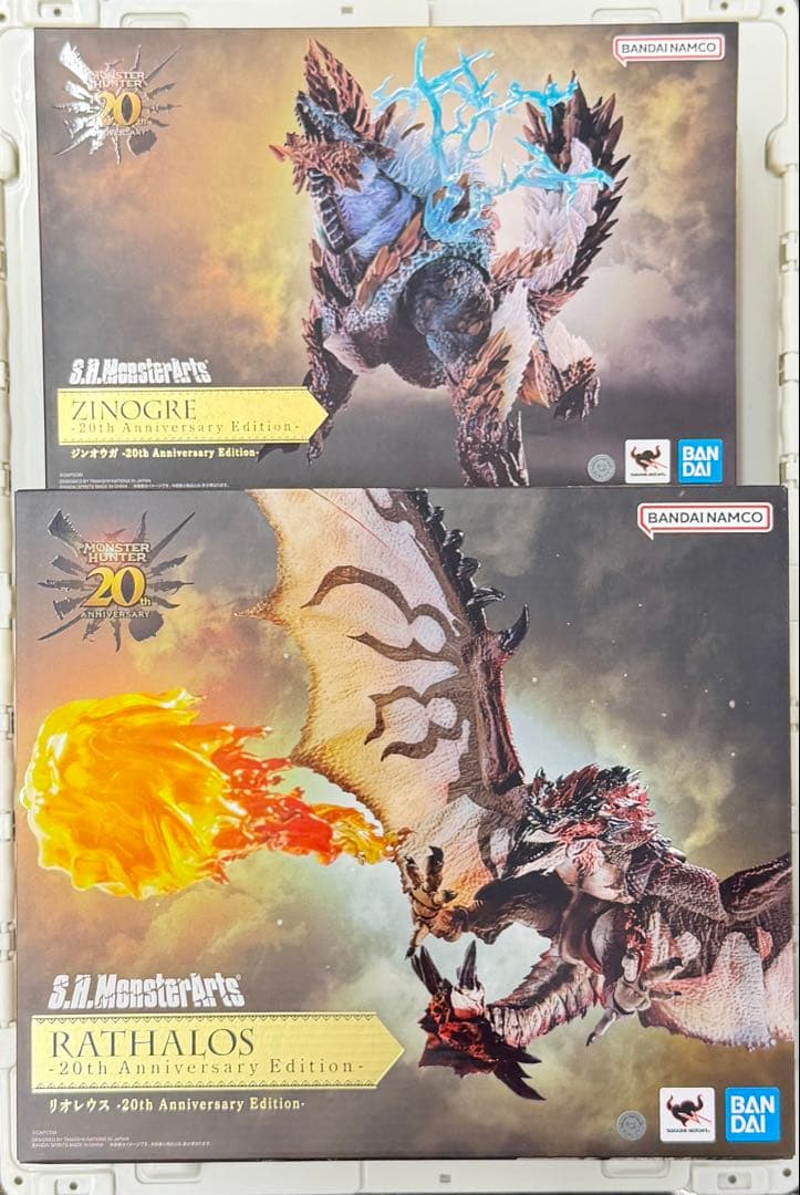 新品 S.H.モンスターアーツ ジンオウガ・リオレウス 20thアニバーサリー