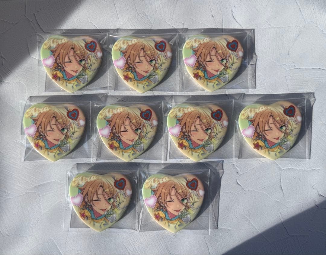 あんスタ 白鳥藍良 GIRA☆デコ ハート缶バッジ