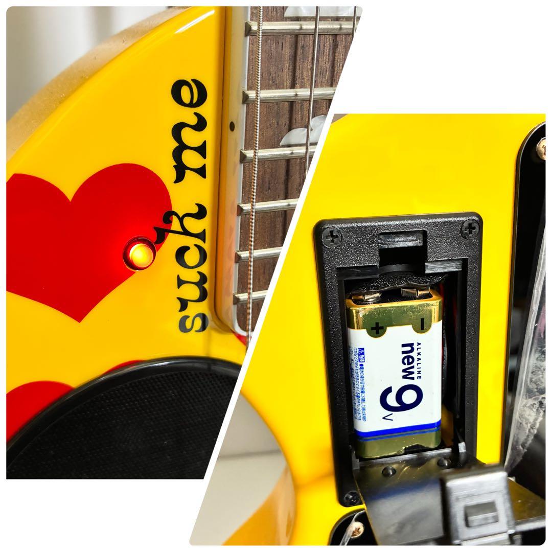 【極美品】FERNANDES ZO-3 hide YELLOW HEART