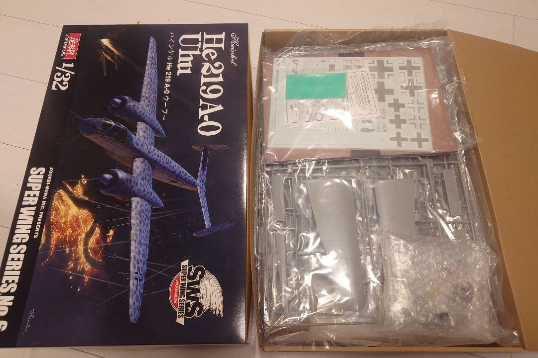 タミヤ He219A-0 Uhu 1/32