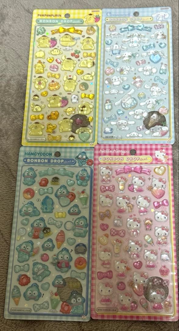 【国内正規品】サンリオ 第2弾 コンプセット ボンボンドロップシール 個包装