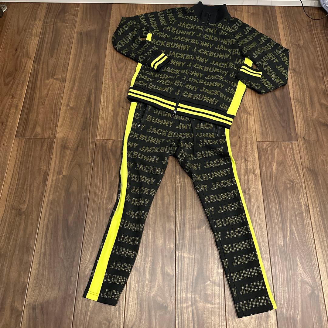 美品　JACKBUNNY ジャージセット ブラック/イエロー