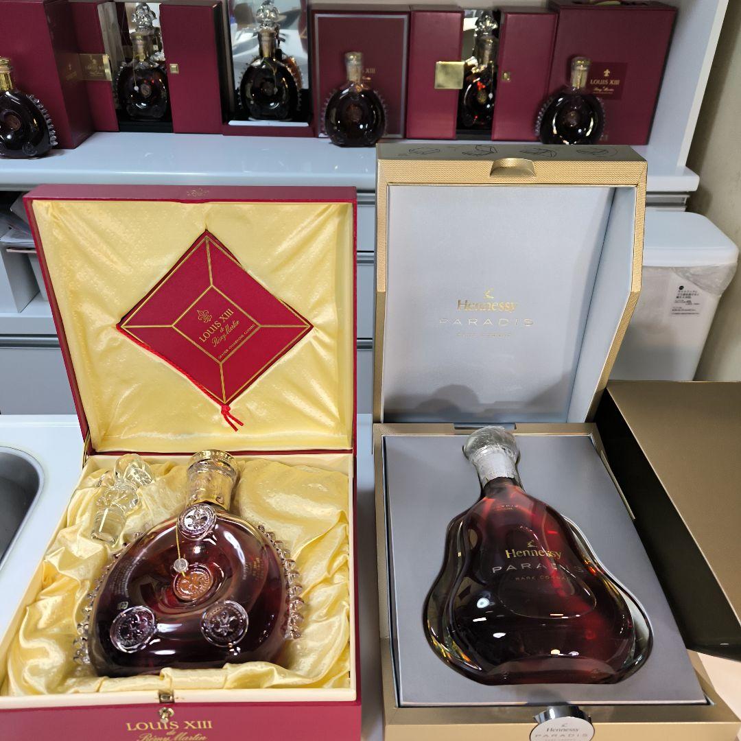 ヘネシー パラディス（専用箱）,ルイ１３世（専用箱)ので2本セット（訳あり）