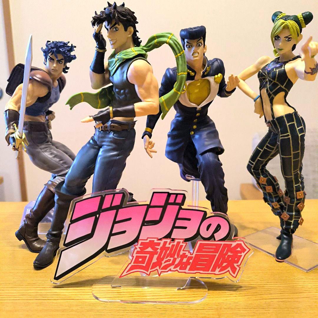 一番くじ　ジョジョ ジョナサン　ジョセフ　東方仗助　空条徐倫　4体＋アクリルロゴ