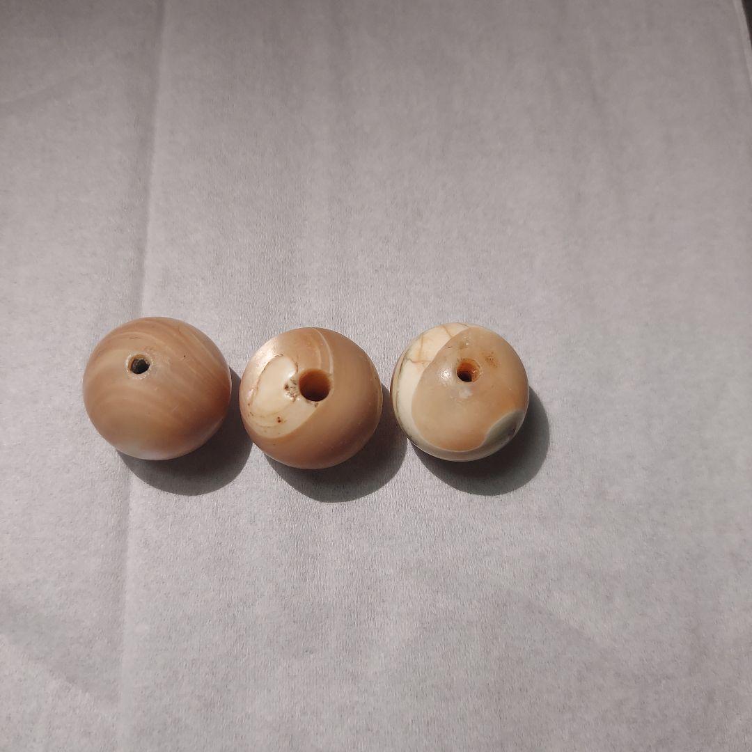 白蝶貝 夜光貝 貝玉 緒締 根付 緒締玉 丸玉