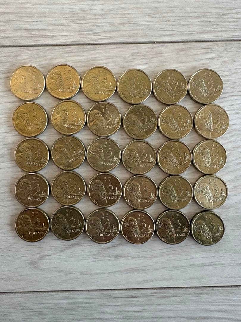 オーストラリア 2ドル  硬貨 HHイニシャル 14枚 記念交換