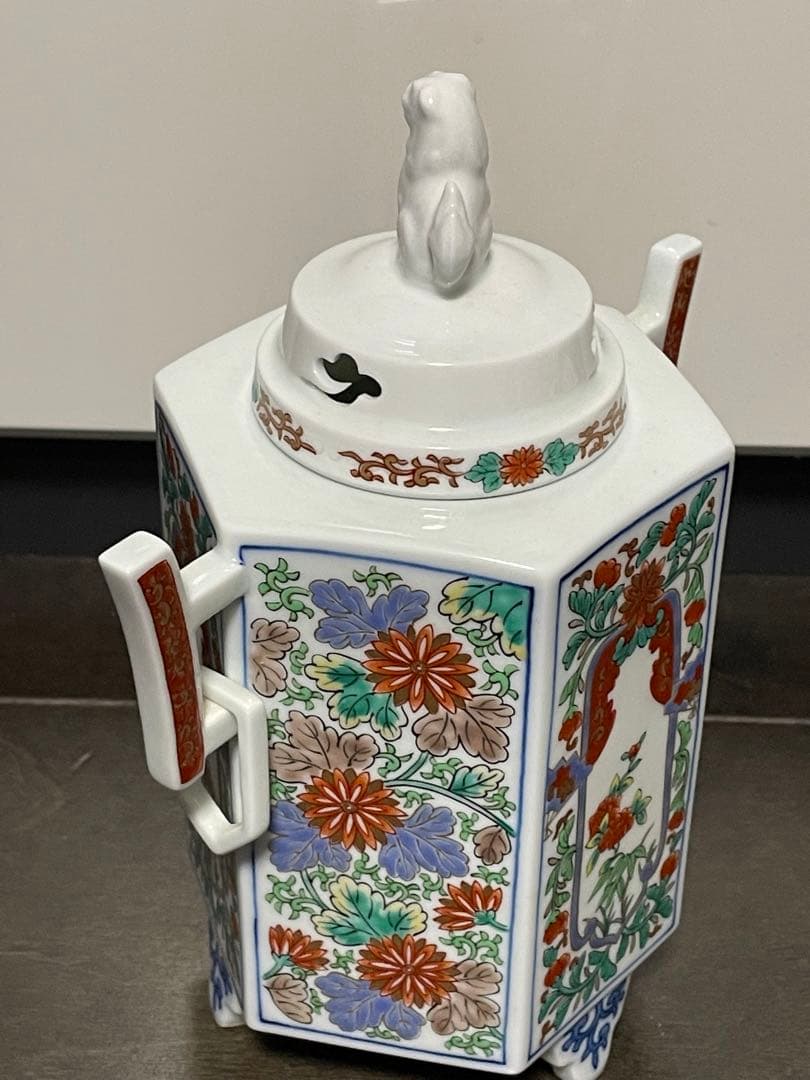 弥左衛門　色絵香炉