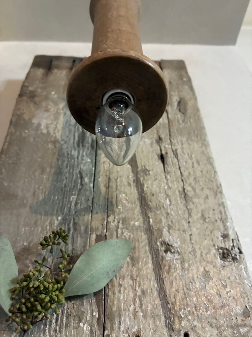 古道具 壁掛けライト 古材 照明 シャビー 古雑貨