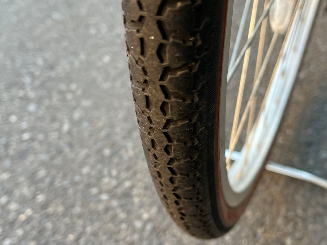 中古LEDオートライト6段変速自転車★27インチ★大型カゴ★ミント※配達地域限定