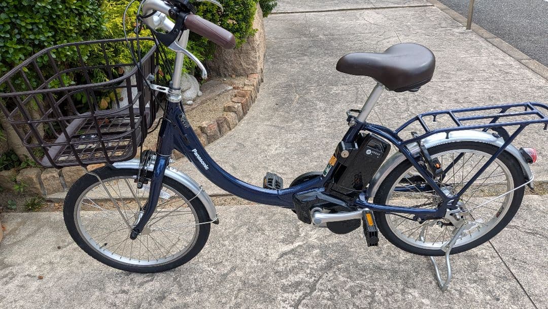 Panasonic製 三段変速付20インチ電動アシスト自転車ネイビー