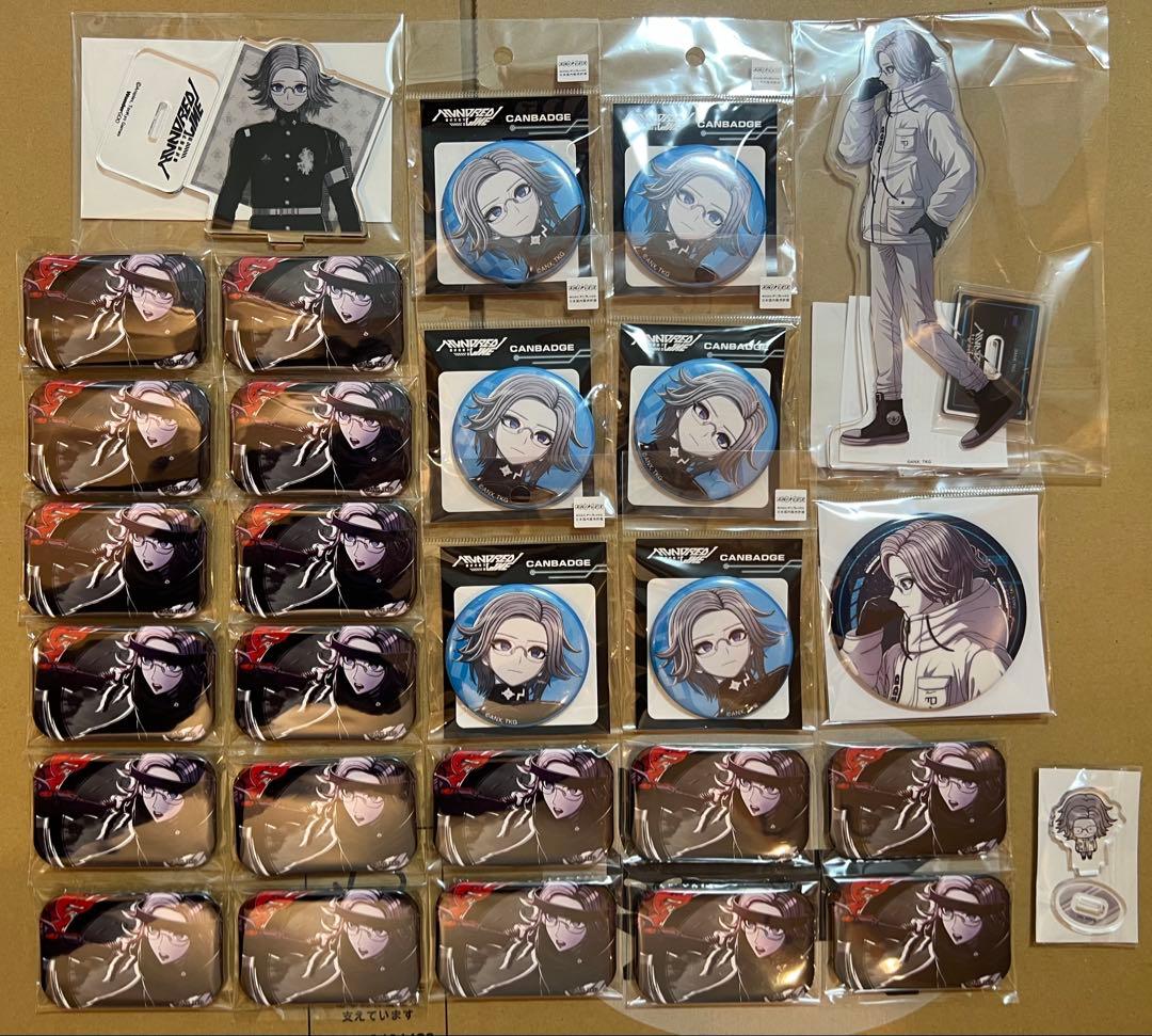 HUNDRED LINE 蒼月衛人 必殺我駆力 特典 缶バッジ アクリルスタンド
