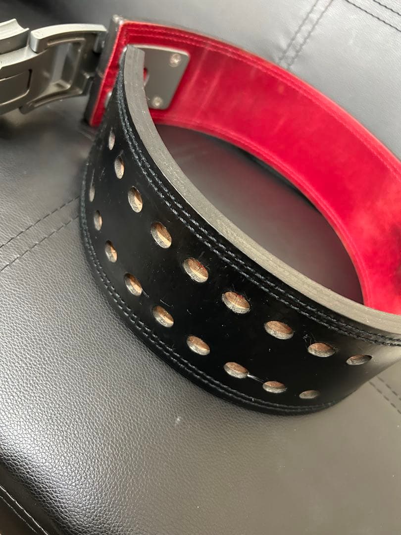 SBD トレーニング・パワーベルト 黒/赤 サイズ M