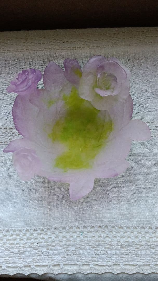 Daum Nancy ドームナンシー ローズボール 近代スタジオガラス作品