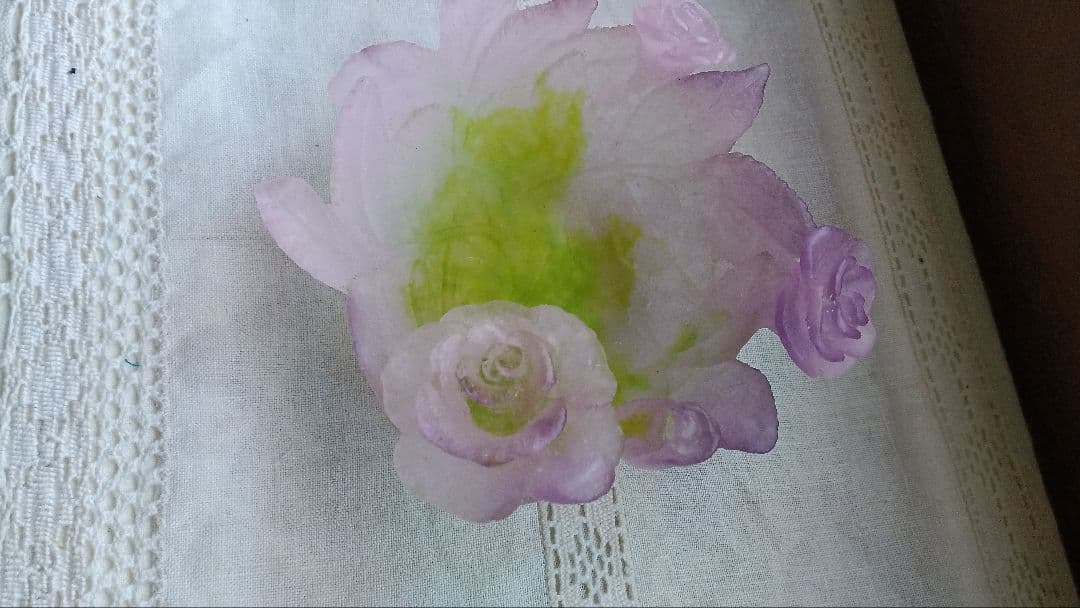 Daum Nancy ドームナンシー ローズボール 近代スタジオガラス作品