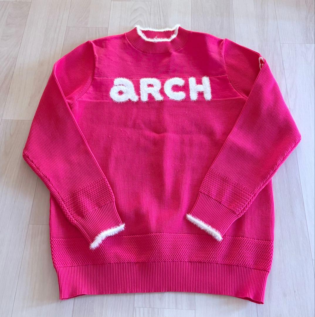 archivio アルチビオ　部分シャギー長袖ニットプルオーバー　サイズ38