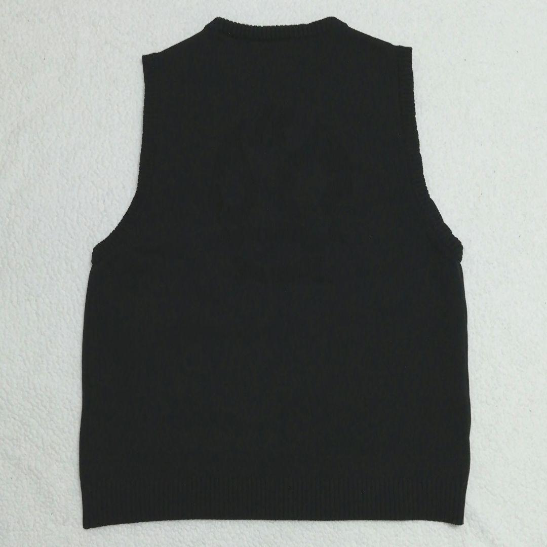 タグ付き新品!ラッセルノ 立体ルチャマスク ポリエステルニットベスト(7)黒色